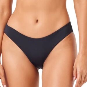 L*Space Sandy Black Classic Cut Bikini Bottom NWT Size XS